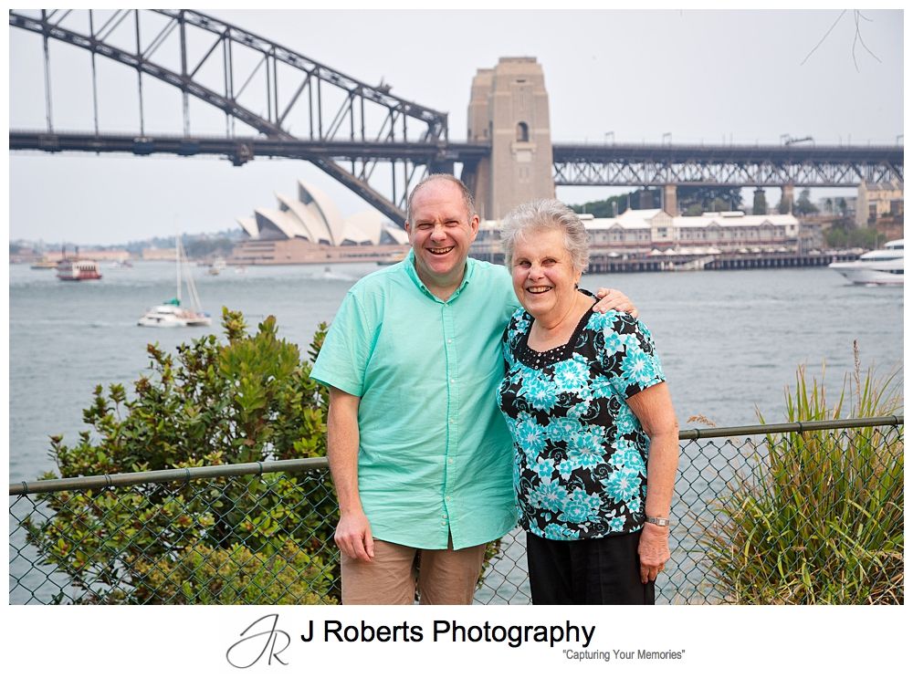 Family Portrait Photography on Location in Sydney at Blues Point Reserve with Smokey Light